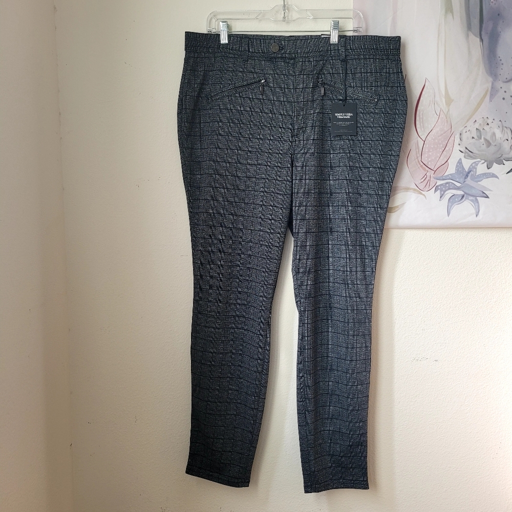 Simply Vera Vera Wang Gray Textured Pants